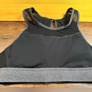 Aerie Small High Neck Black Bra